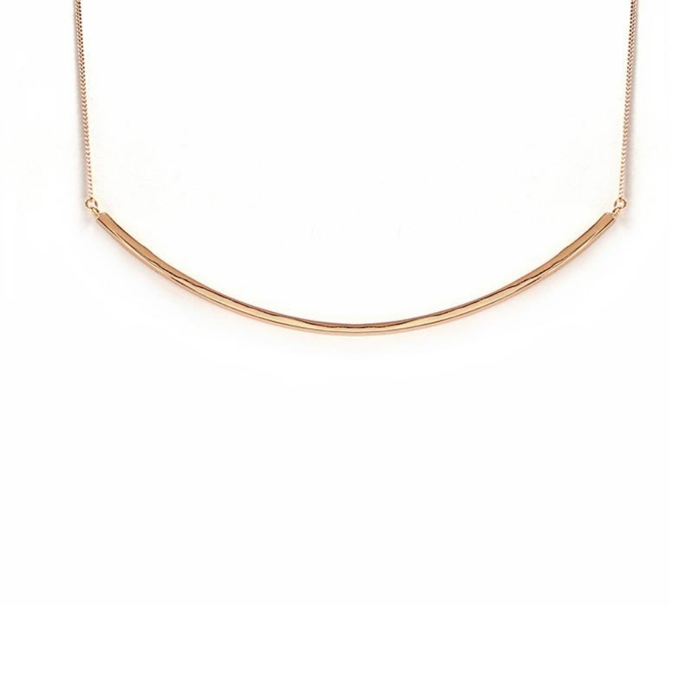 MELANIE AULD | Oversized Curved Bar Necklace